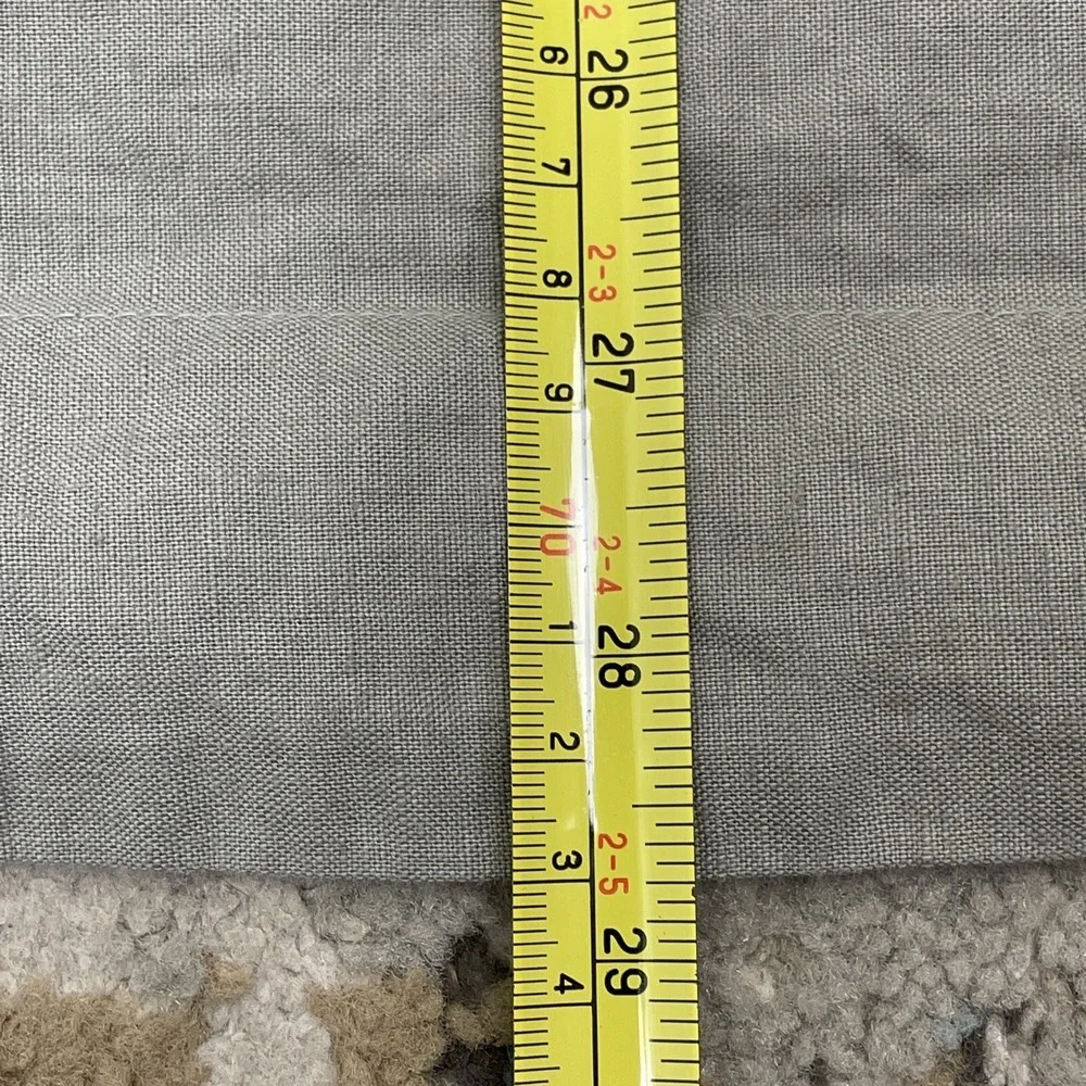 Restoration Hardware Euro Sham One‎ Stonewashed Gray Linen Cotton Blend